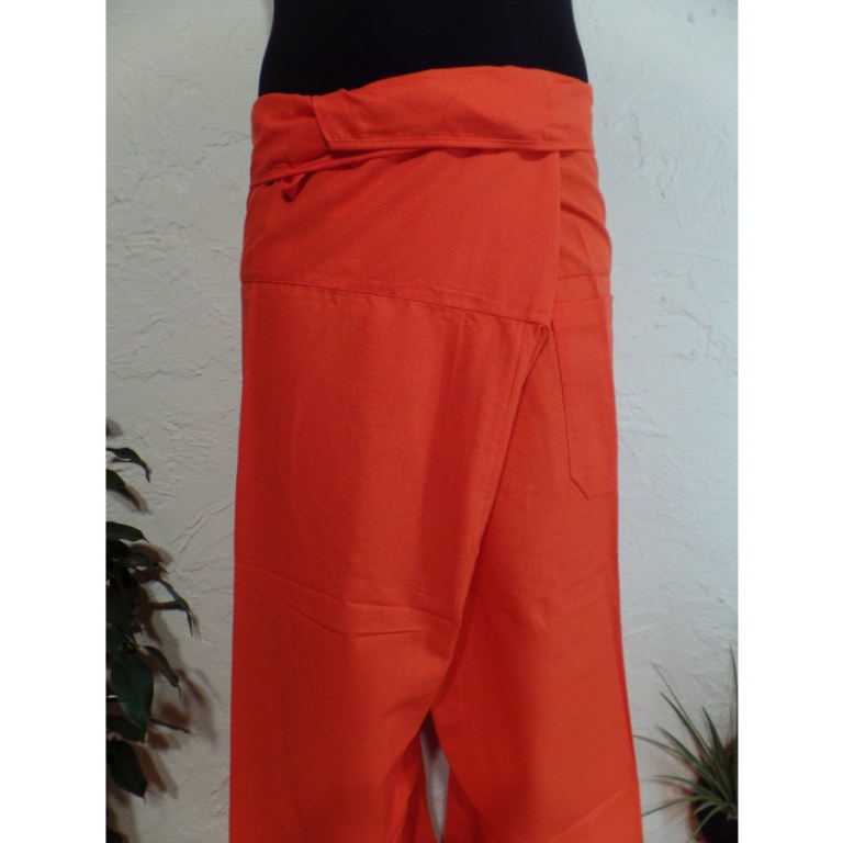 Pantalon Thaï Bang Saen orange vif