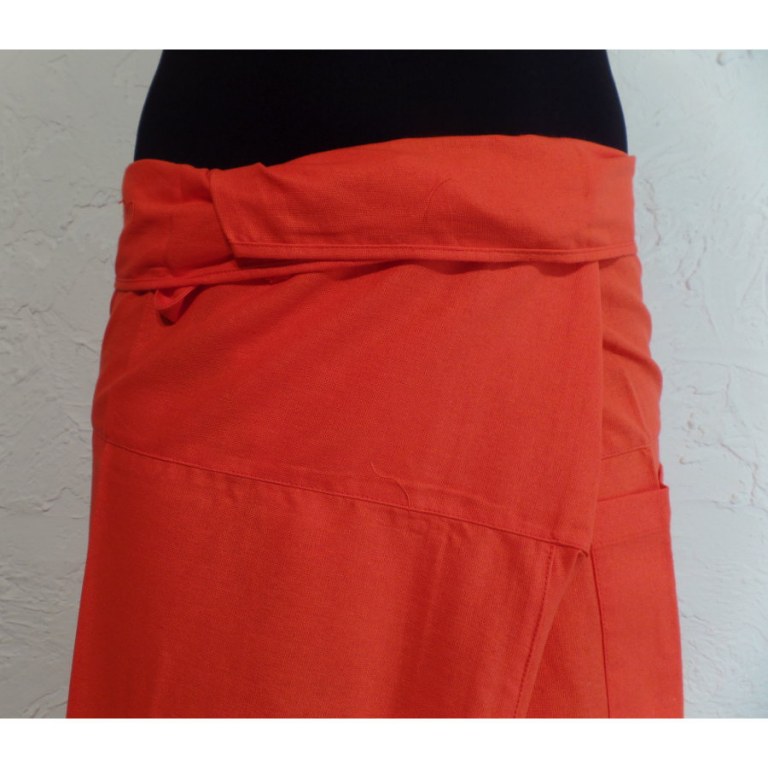 Pantalon Thaï Bang Saen orange vif