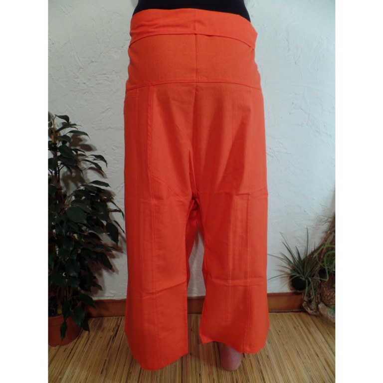 Pantalon Thaï Bang Saen orange vif