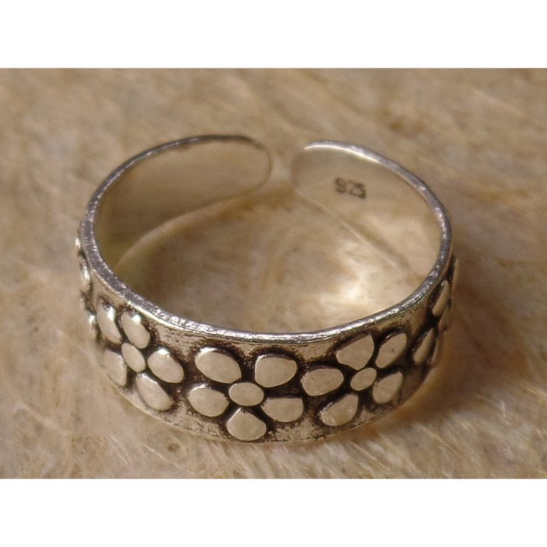 Bague d'orteil fleurs 5 pétales