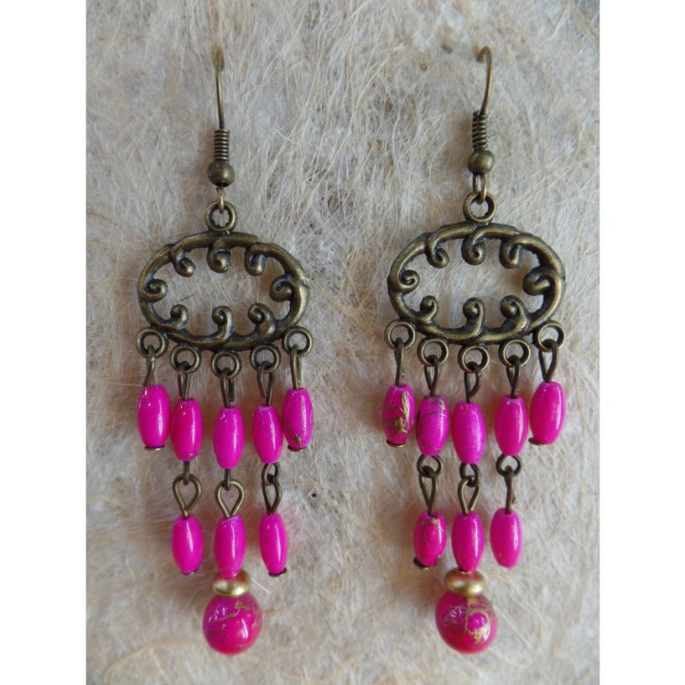 Boucles d'oreilles rup khi roses