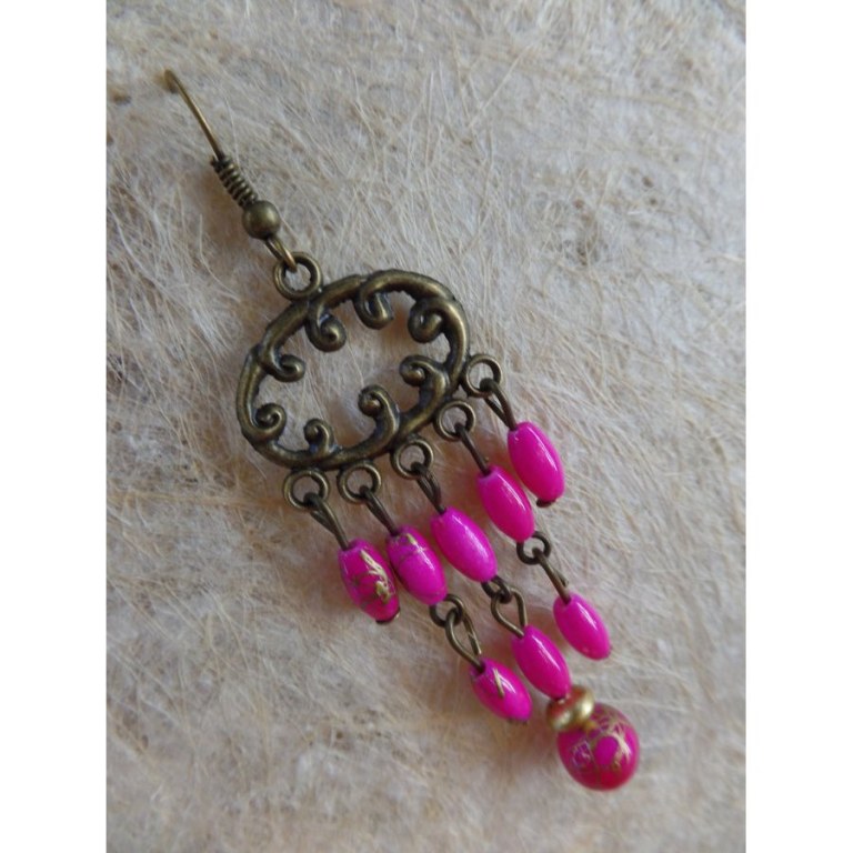 Boucles d'oreilles rup khi roses