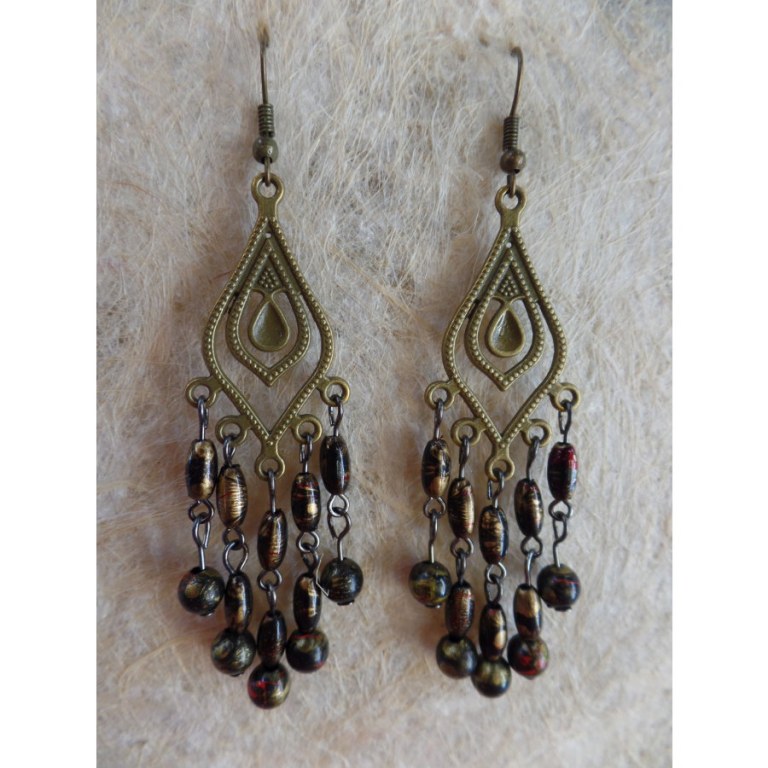 Boucles d'oreilles chik noires