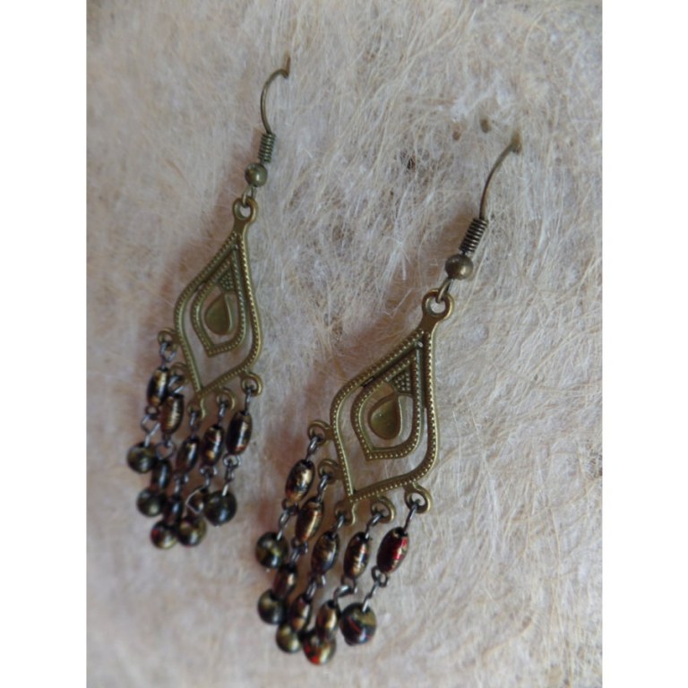 Boucles d'oreilles chik noires