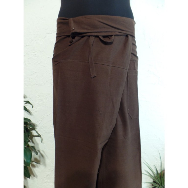 Pantalon Thaï Bang Saen chocolat