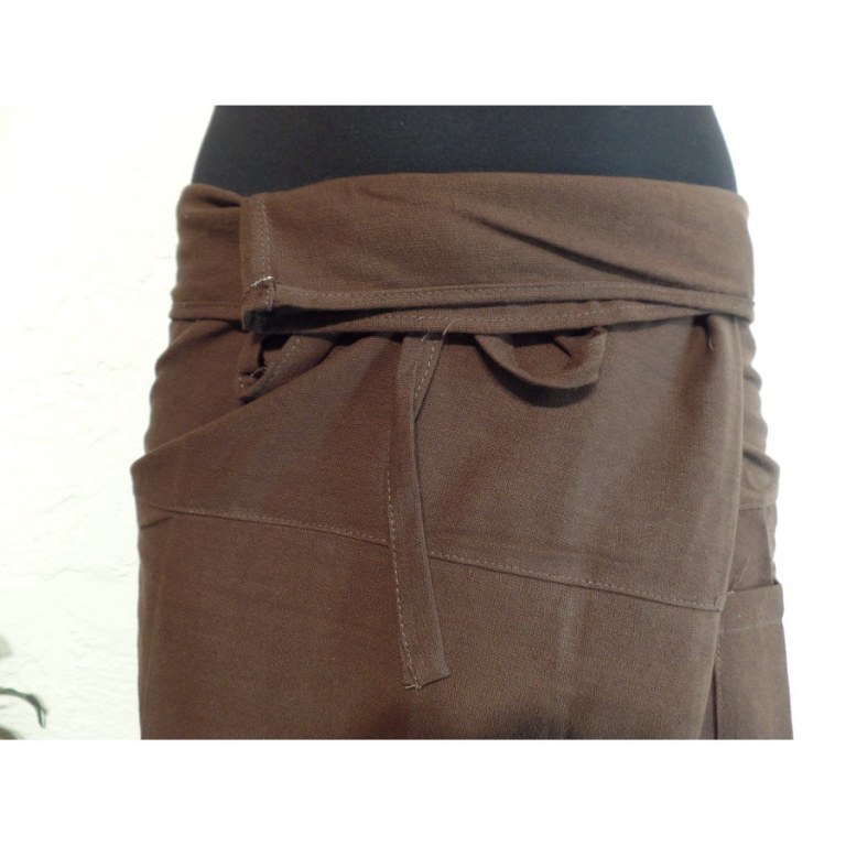 Pantalon Thaï Bang Saen chocolat