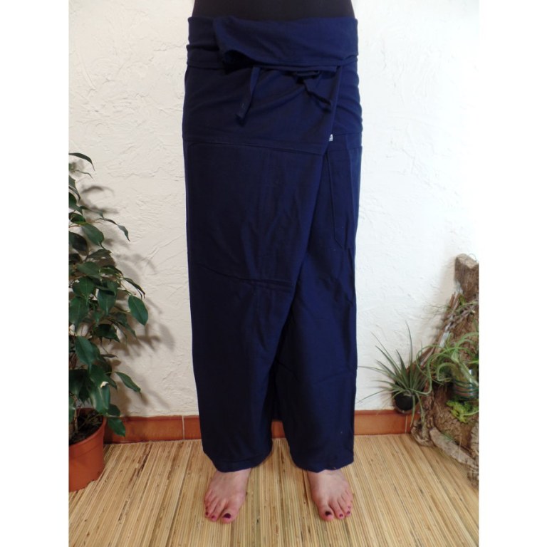 Pantalon Thaï Bang Saen marine foncé