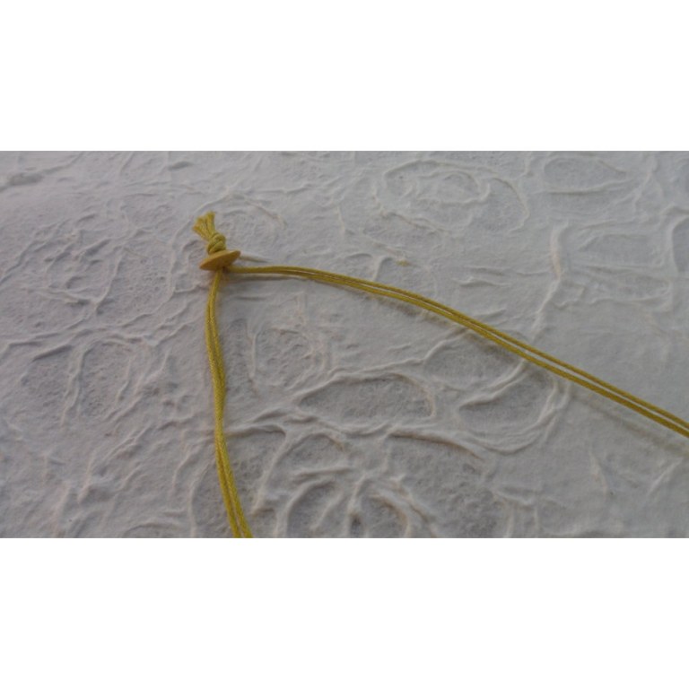 Sautoir bola jaune