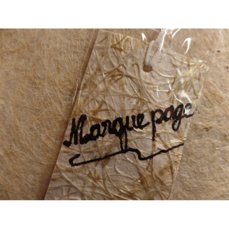 Marque page beige