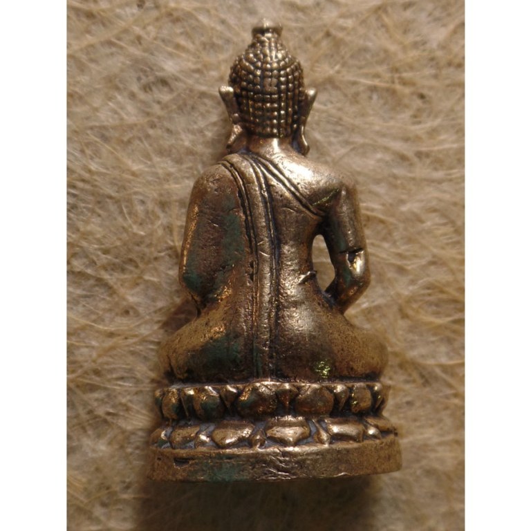Miniature couleur argent de Bouddha Dhyani-Mudra
