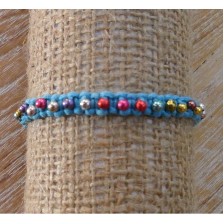 Bracelet perlita bleu