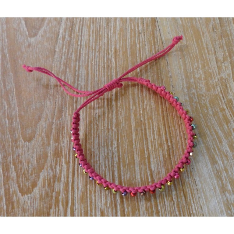 Bracelet perlita rose