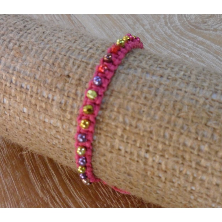 Bracelet perlita rose