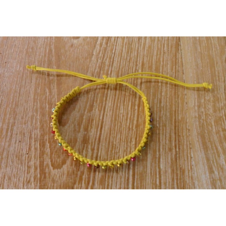 Bracelet perlita jaune