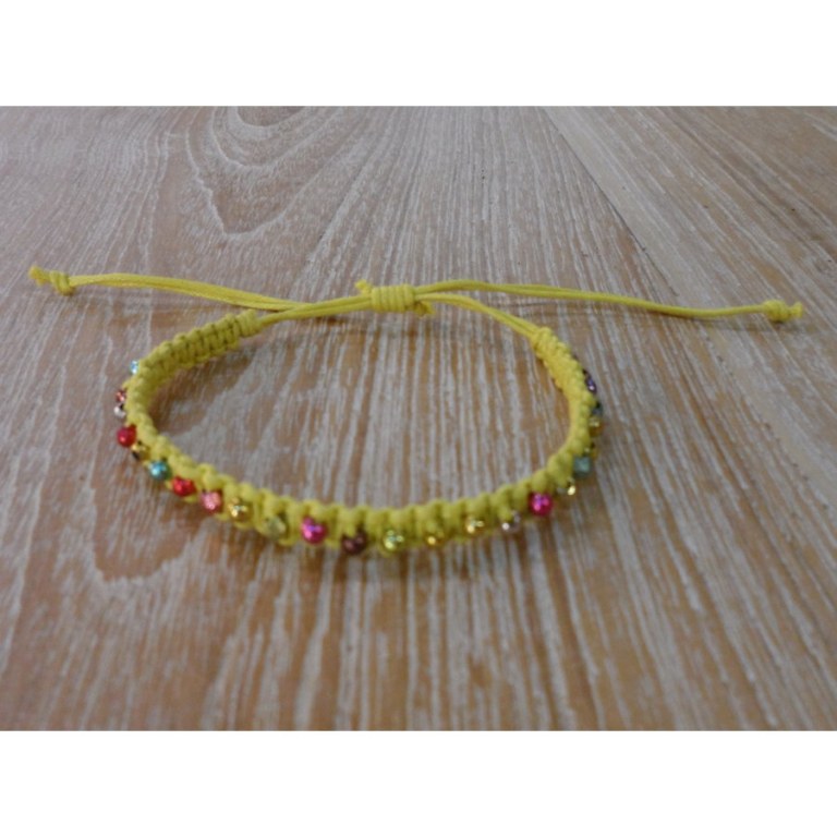 Bracelet perlita jaune