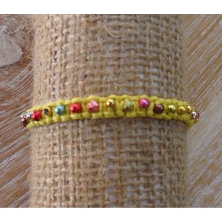 Bracelet perlita jaune