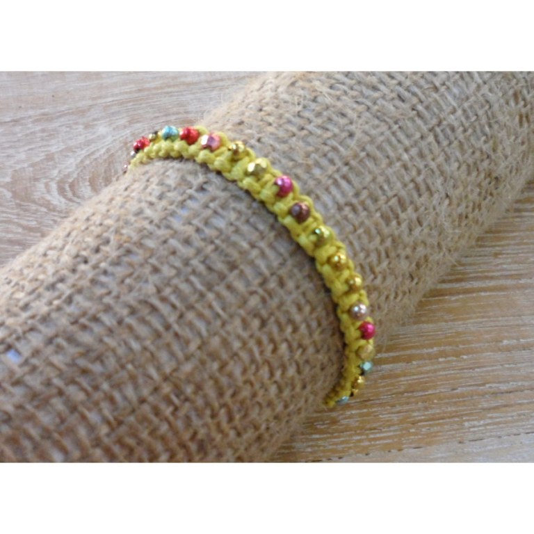 Bracelet perlita jaune