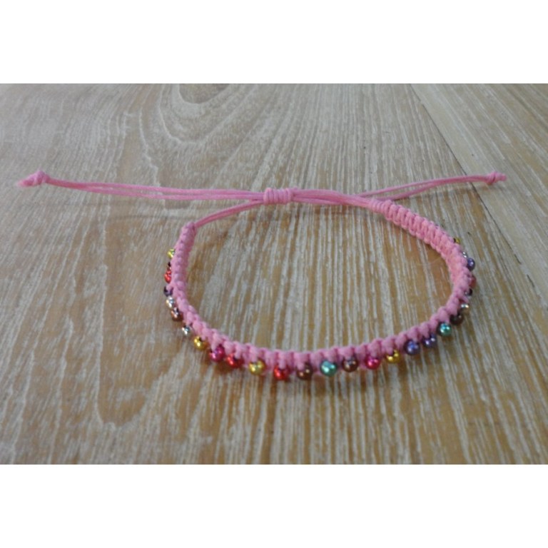 Bracelet perlita rose pâle