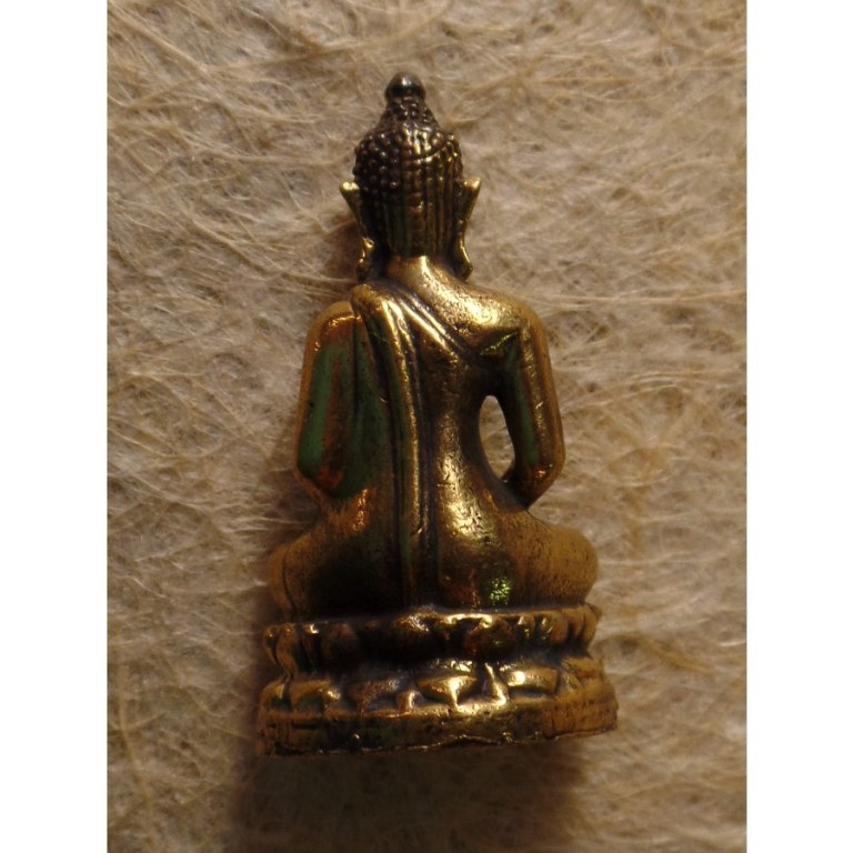 Miniature Bouddha méditatif couleur dorée