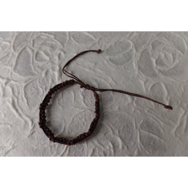 Bracelet sempit cuir coton 1