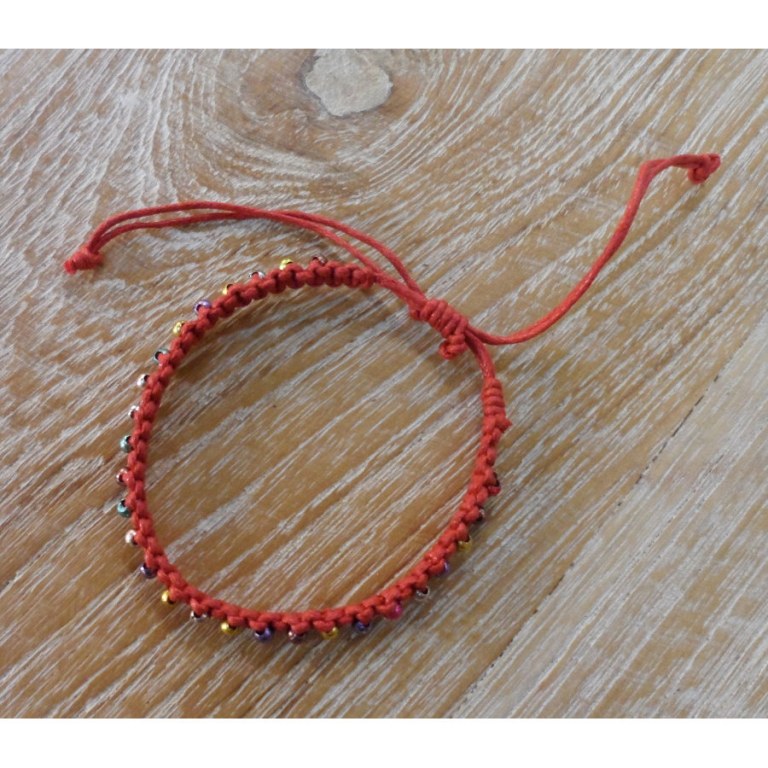 Bracelet perlita rouge