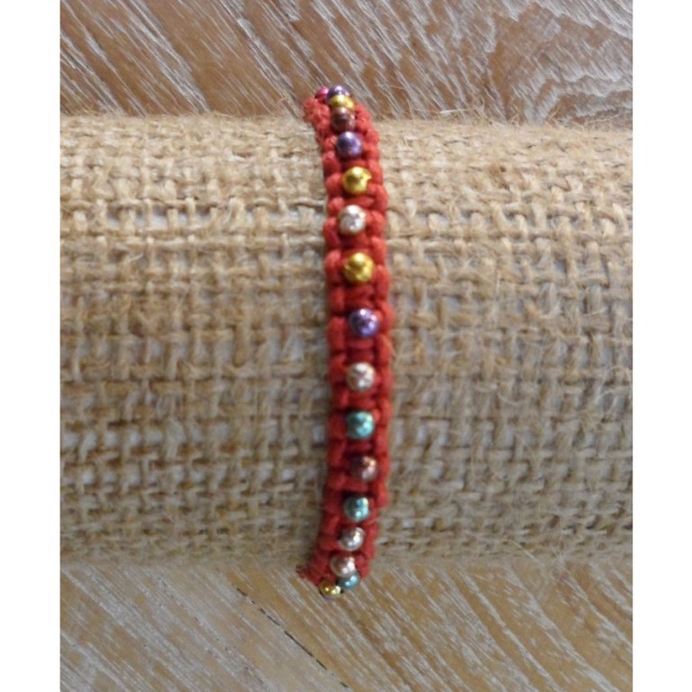 Bracelet perlita rouge