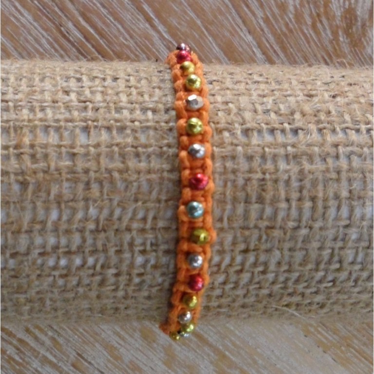 Bracelet perlita orange