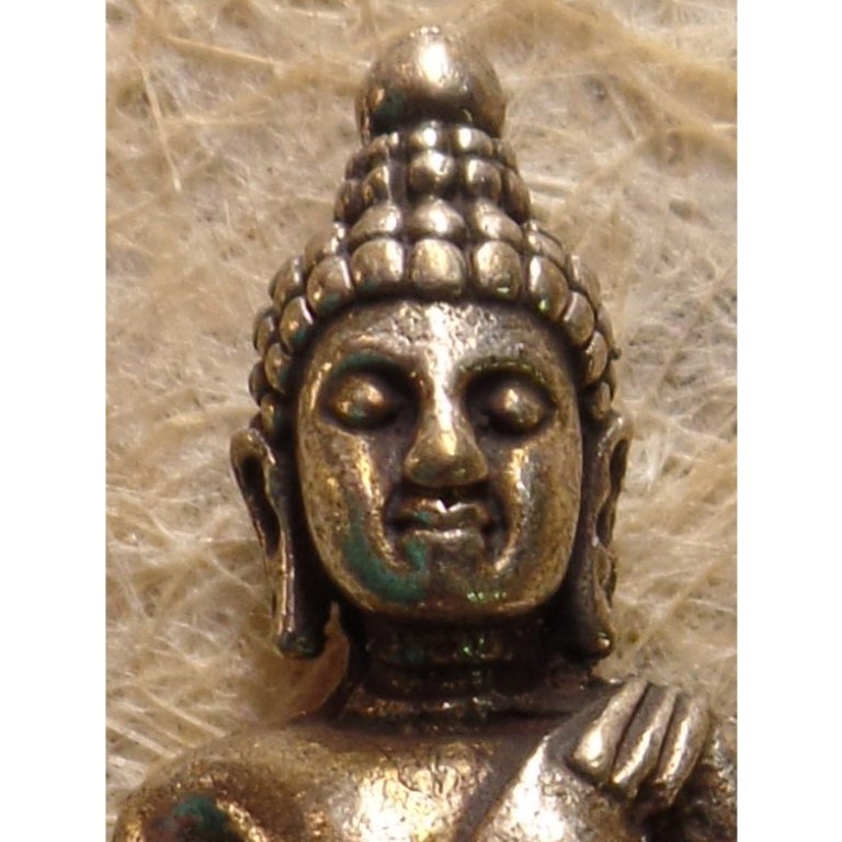 Miniature Bouddha assis main touchant la terre