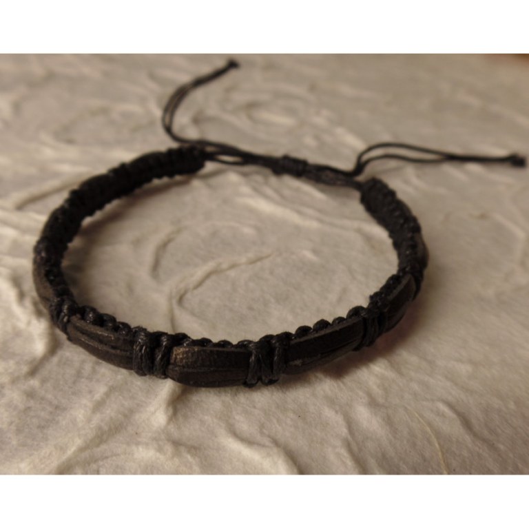 Bracelet sempit cuir coton 9