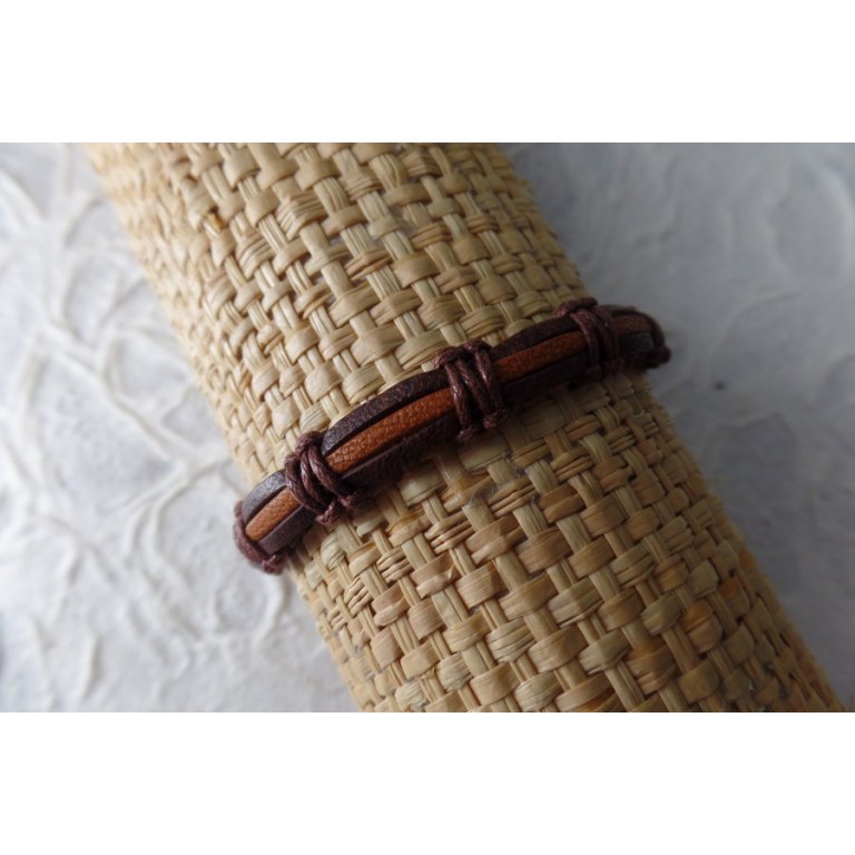 Bracelet sempit cuir coton 10