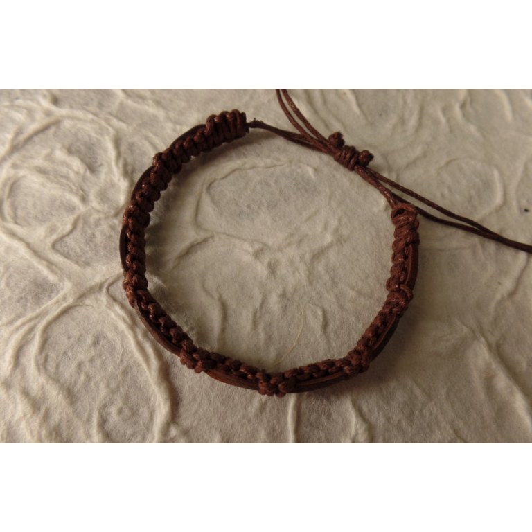Bracelet sempit cuir coton 10