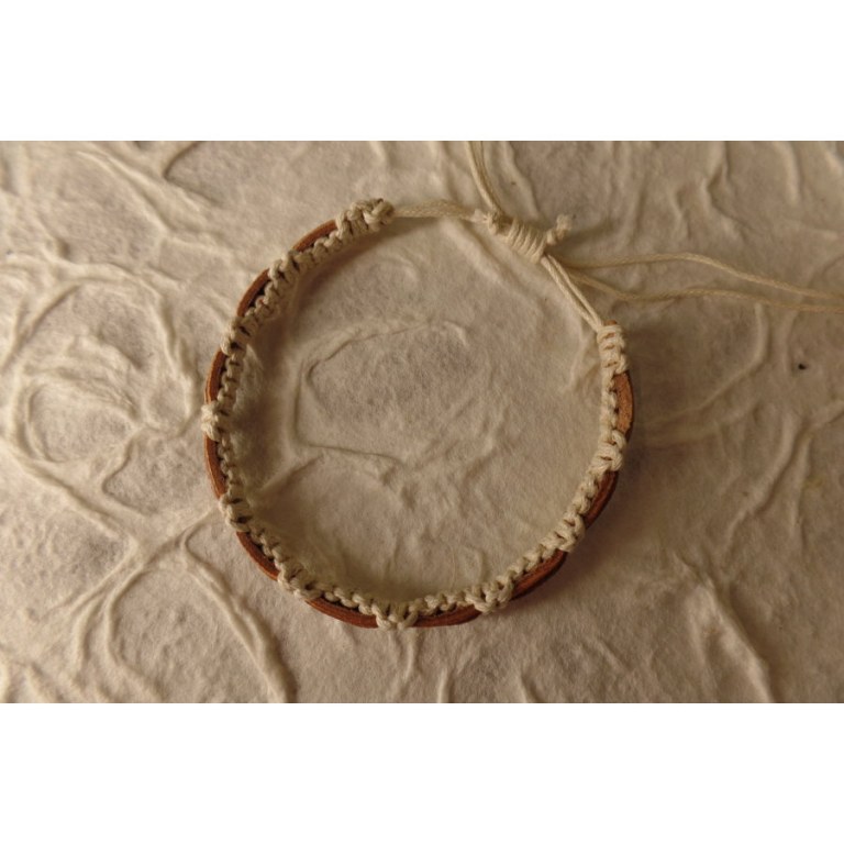 Bracelet sempit cuir coton 7