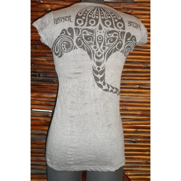 Tee shirt gris tattoo Ganesh