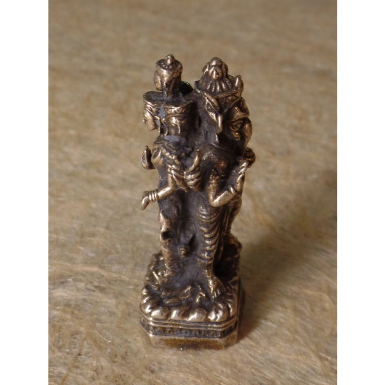 Miniature argentée Ganesh et les divinités