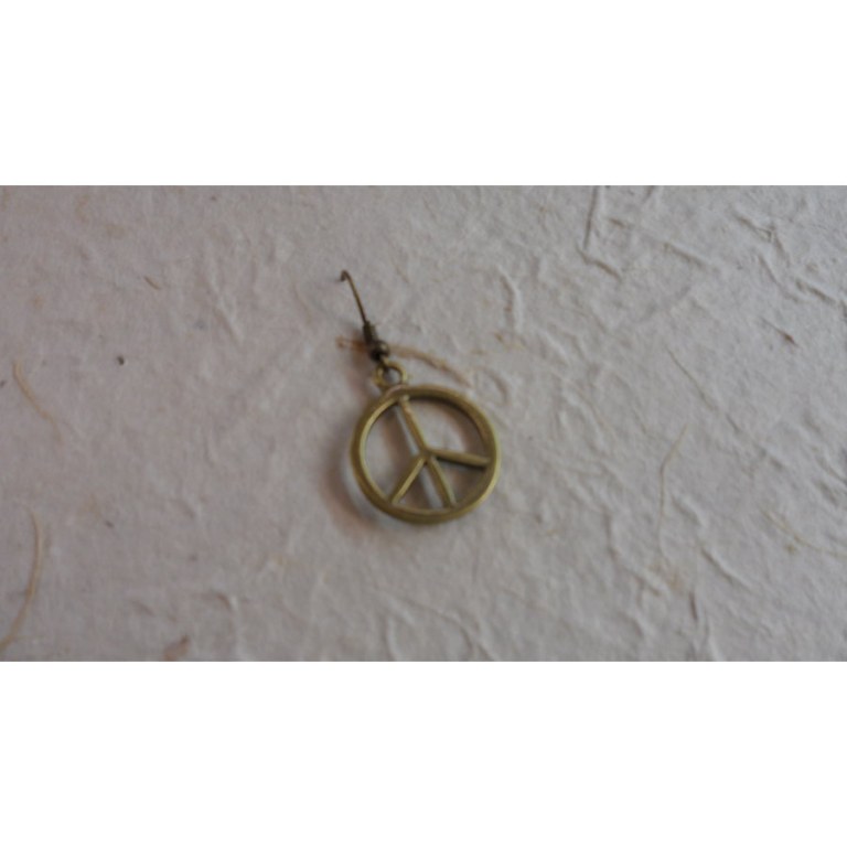 Boucles d'oreilles peace and love 2