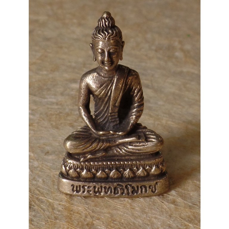 Miniature argentée Bouddha Amitabha