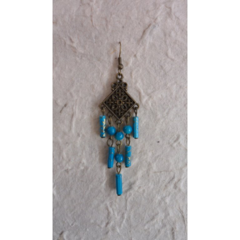 Boucles d'oreilles Boontam bleues