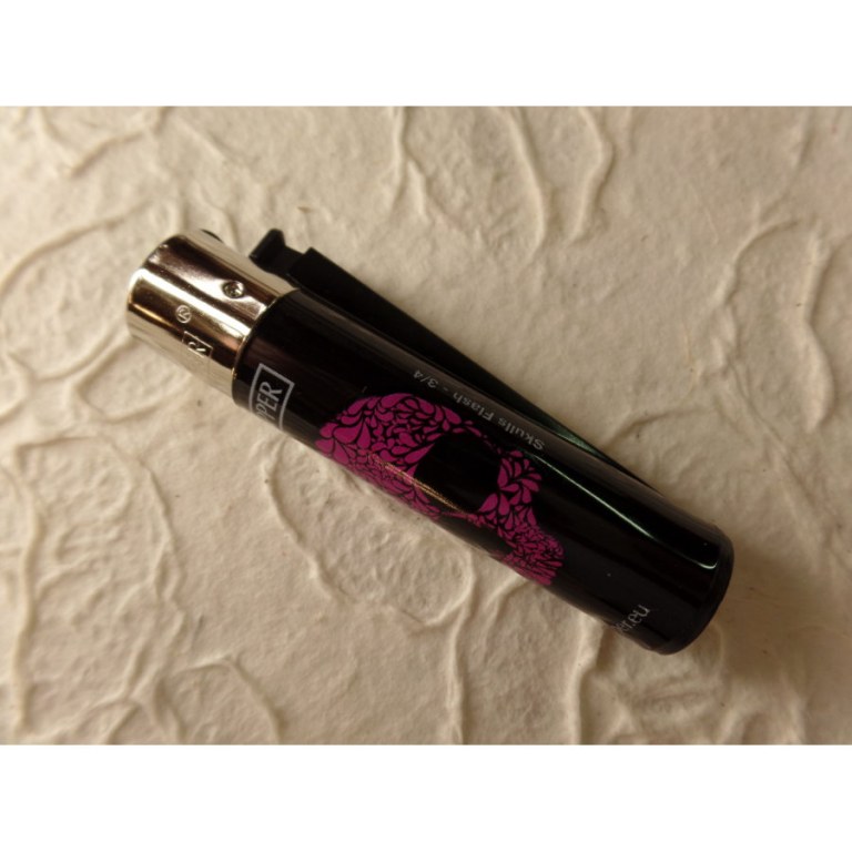 Briquet skull noir/rose