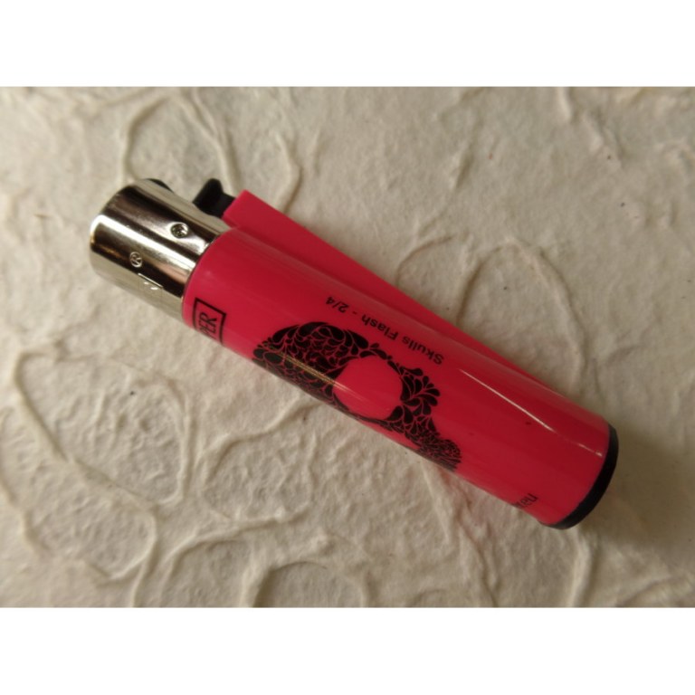 Briquet skull rose/noir