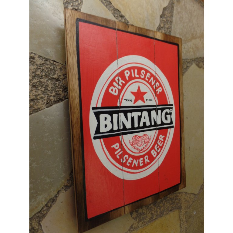 Panneaux en bois publicitaire Bintang