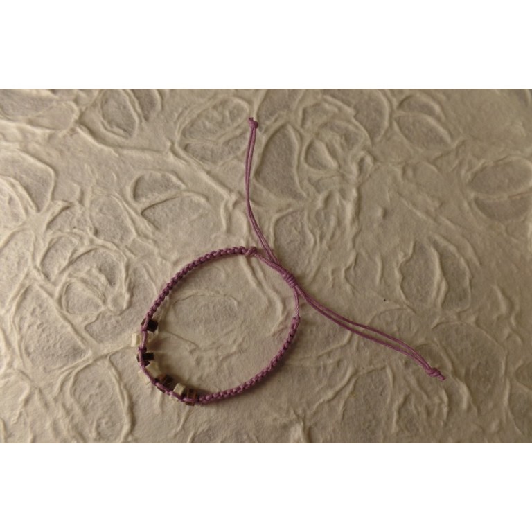 Bracelet mauve