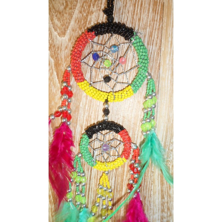 Dreamcatcher 2 cercles rasta