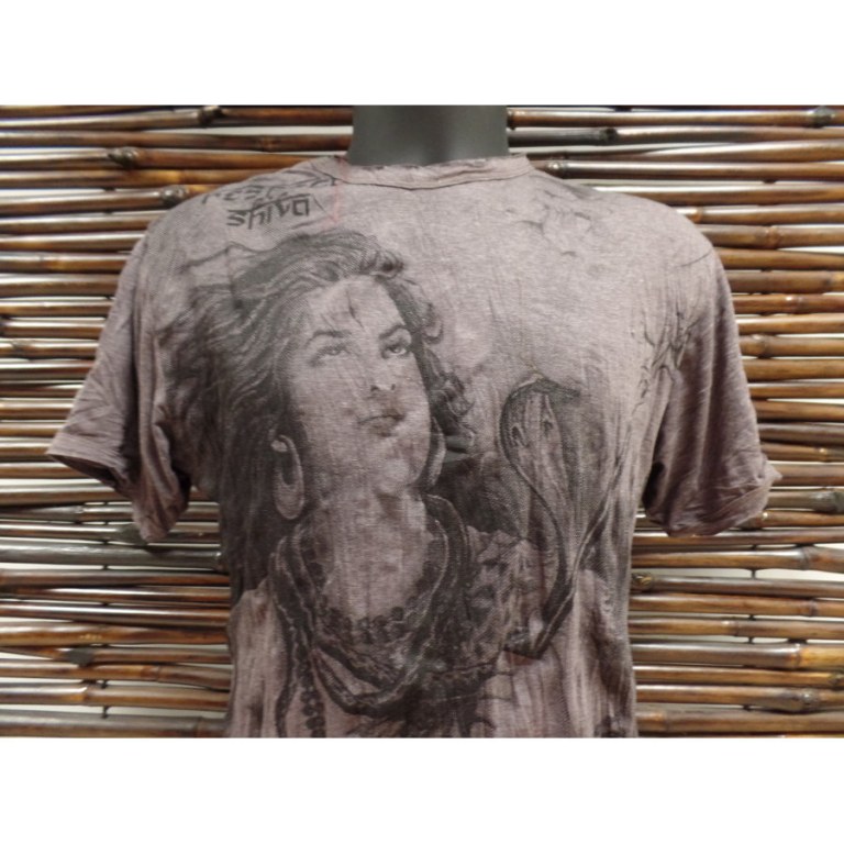 Tee shirt marron Shiva 