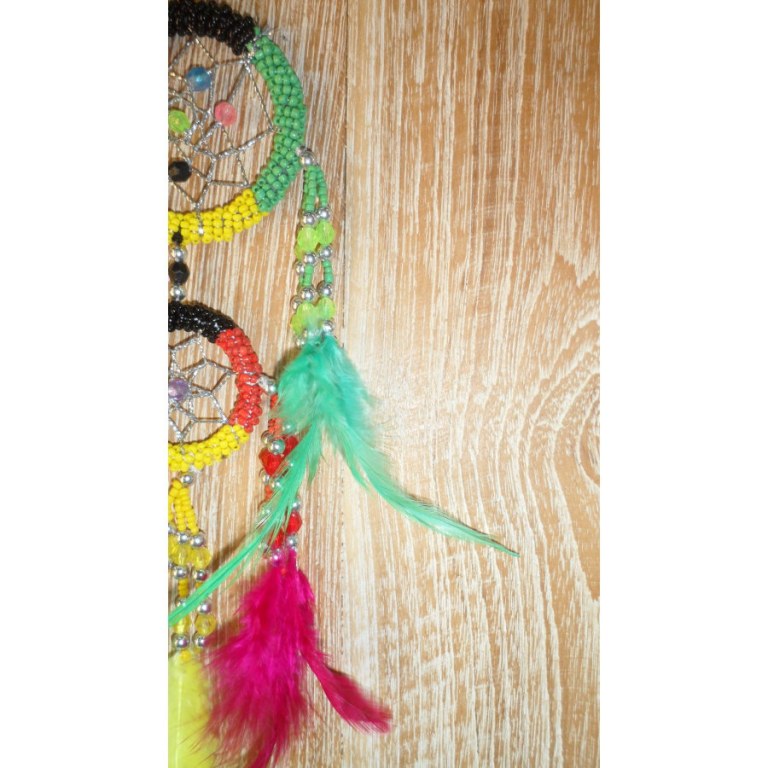 Dreamcatcher 2 cercles rasta