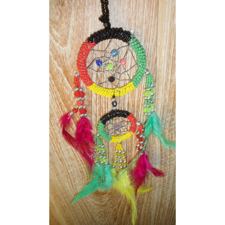 Dreamcatcher 2 cercles rasta