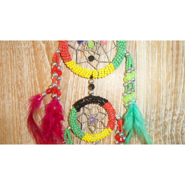 Dreamcatcher 2 cercles rasta