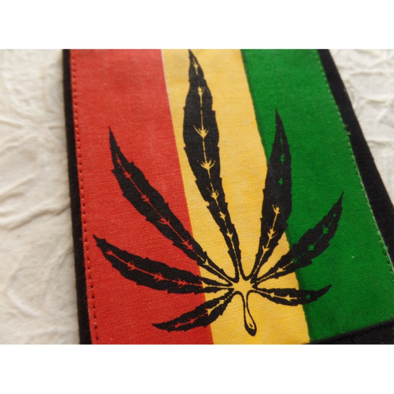 Portefeuille rasta feuille