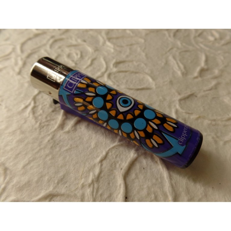 Briquet mandala eyes violet