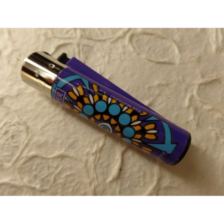 Briquet mandala eyes violet