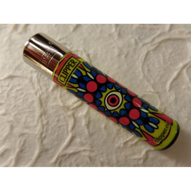 Briquet mandala eyes jaune